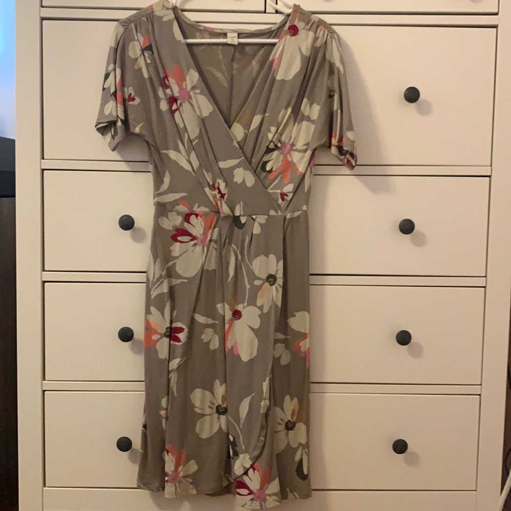 Old Navy Floral Faux Wrap Dress